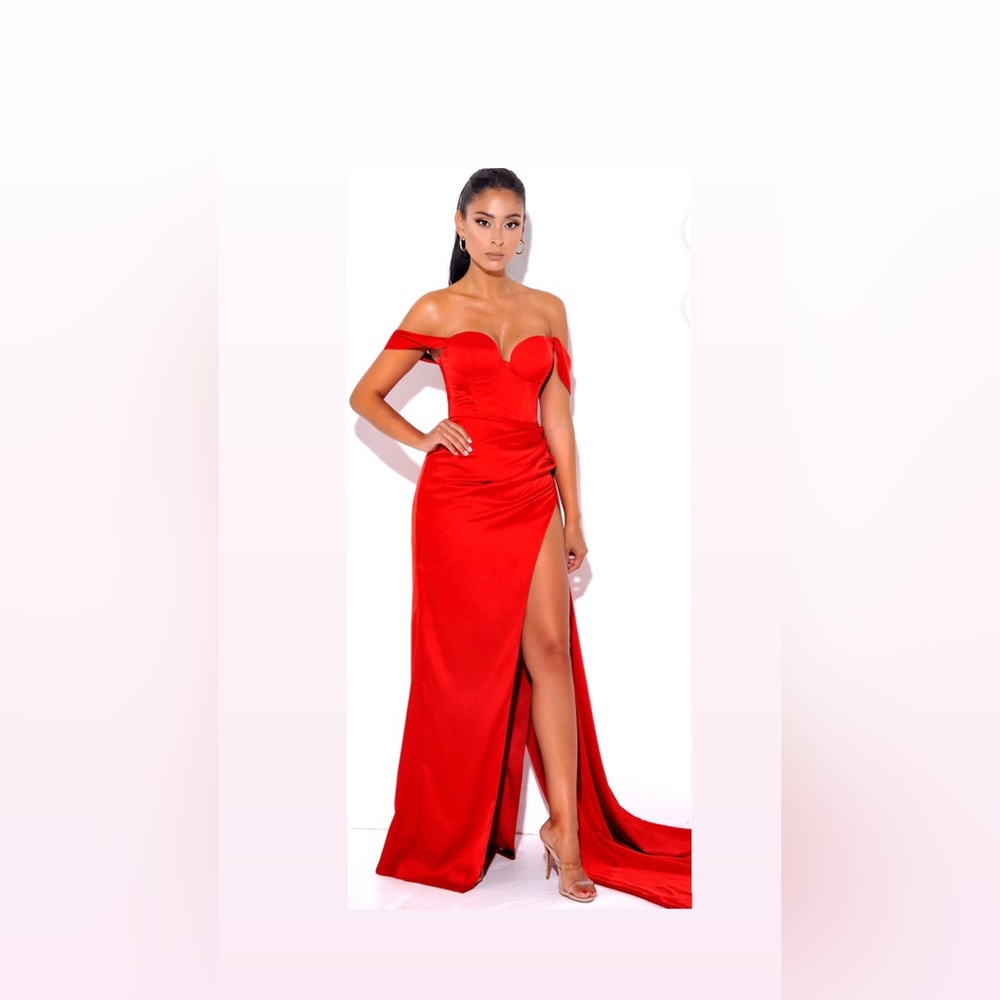 Worn Once , fitted style with a flare body towards the end . Price is $200